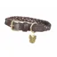 Digby and Fox Plaited Dog Collar in Brown